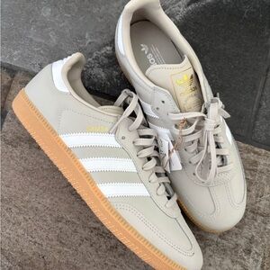 Adidas Samba OG J Light Gray Sneakers